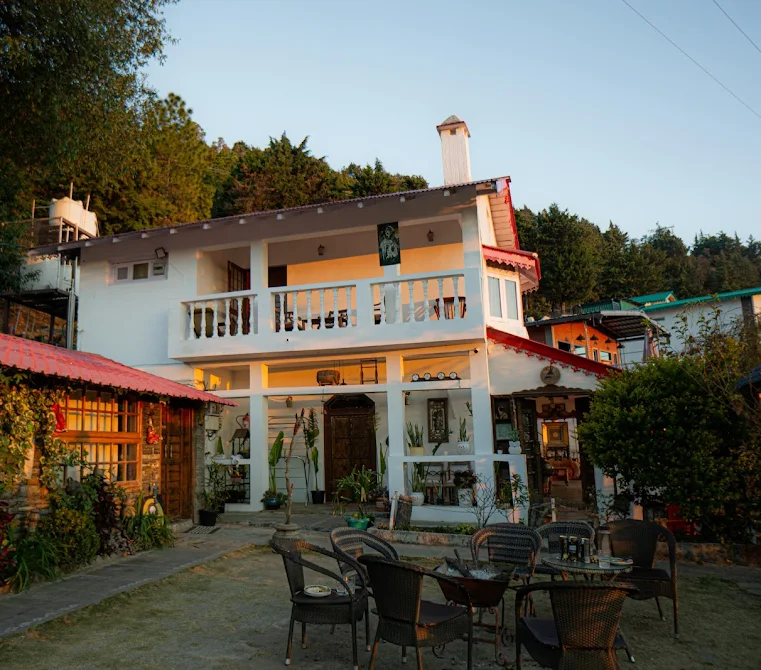 The Stone Heritage Mukteshwar stone cottage overlooking Himalayan peaks
